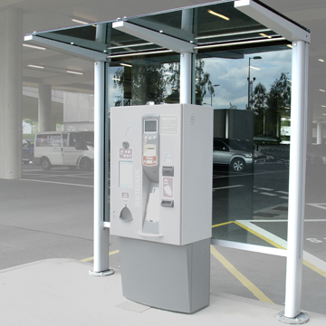 Ticket Machine shelters at Heathrow Terminal 5